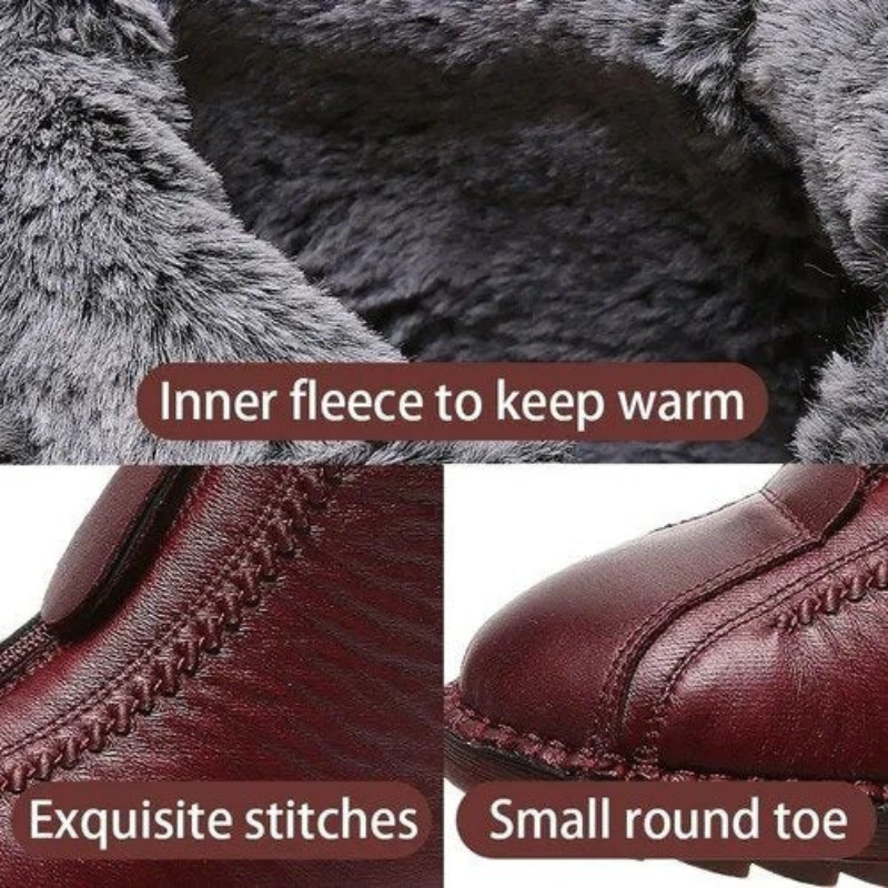 Non-slip ankle boots in synthetic leather: elegance and safety for everyday use